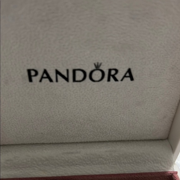 Pandora Silver with 3  Charm Bracelet with Polished Finish $112 - Picture 4 of 9